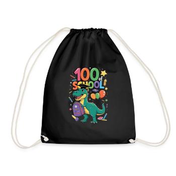 100th Day Of School 100 Day Of School Kids - Drawstring Bag - black - Front
