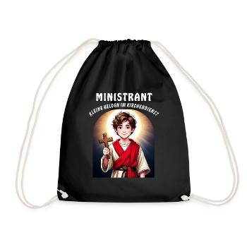 ENFANT DE CHŒUR PETITS HÉROS DANS LE SERVICE RELIGIEUX - Sac de sport léger - noir - Devant