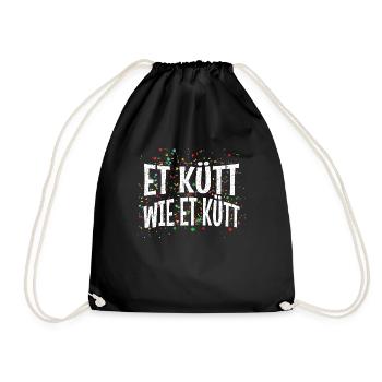 Karneval Et Kütt Wie Et Kütt - Drawstring Bag - black - Front