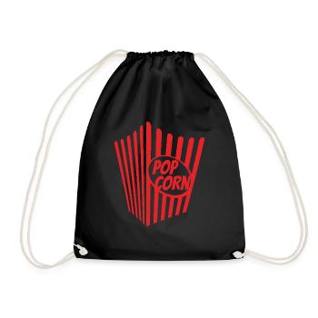 Maïs soufflé de carnaval Maïs soufflé - Sac de sport léger - noir - Devant