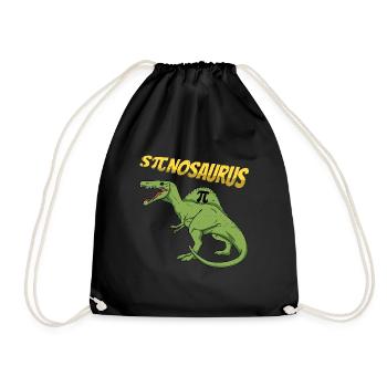 Sπnosaurus Für Pi-Tag Fans - Turnbeutel - Schwarz - Vorne