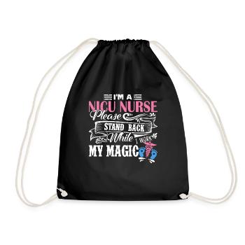 Nicu Nurse I am A Nicu Nurse - Drawstring Bag - black - Front