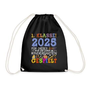 Écolier 2025 Inscription à l’école Première année - Sac de sport léger - noir - Devant