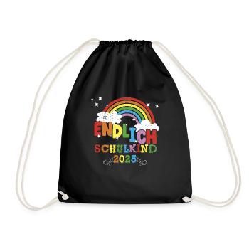 Écolier 2025 Inscription à l’école Première année - Sac de sport léger - noir - Devant