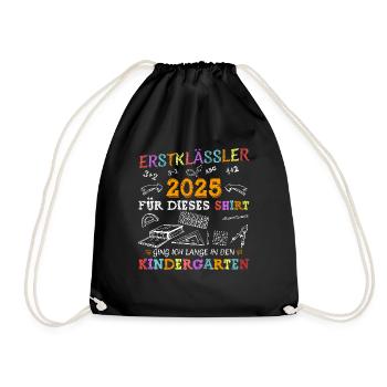 Écolier 2025 Inscription à l’école Première année - Sac de sport léger - noir - Devant