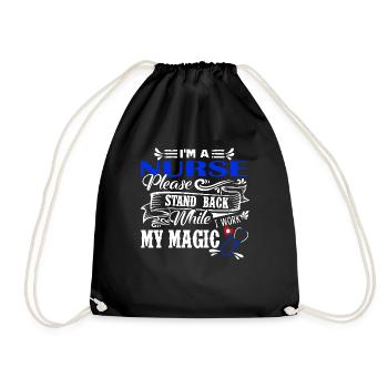 Nurse I Am A Nurse - Drawstring Bag - black - Front