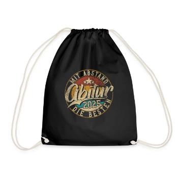Abitur 2025 Abitur Abitur Gift Boys - Drawstring Bag - black - Front