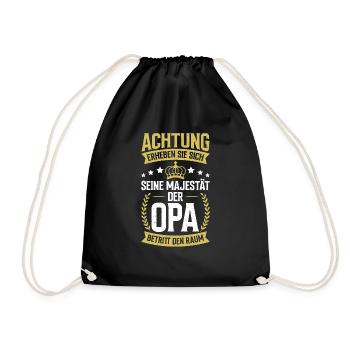 Grandpa, Grandpa, Grandpa, Grandpapa - Drawstring Bag - black - Front