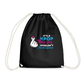 Kpop que tu ne comprends pas - Sac de sport léger - noir - Devant
