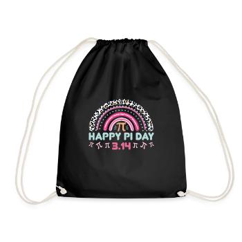 Happy Pi Day 3:14 Conception arc-en-ciel - Sac de sport léger - noir - Devant
