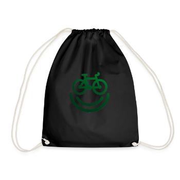 Conception de vélos/roues pour les cyclistes - Sac de sport léger - noir - Devant