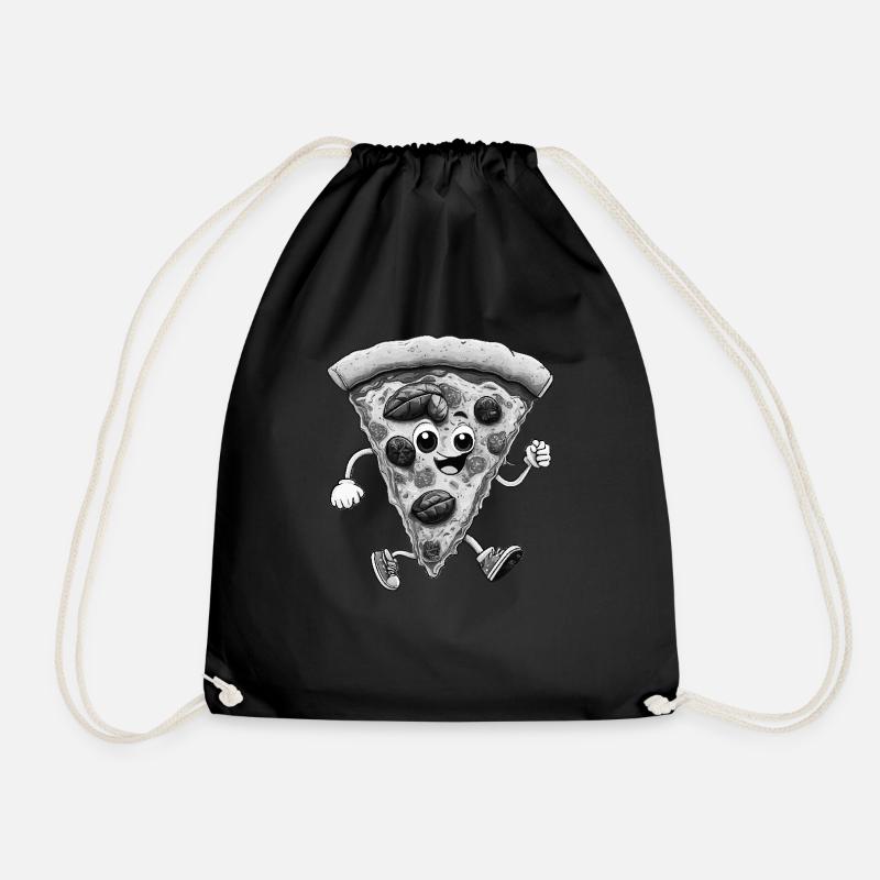 PIZZA - Turnbeutel - Schwarz