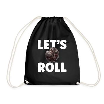 Isopode Propriétaire Let ́s roll Entomologiste Rollie Pollie - Sac de sport léger - noir - Devant
