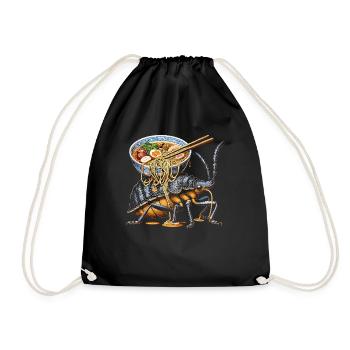 Pill Bug Owner Entomology Lover Isopod Rollie Poll - Drawstring Bag - black - Front
