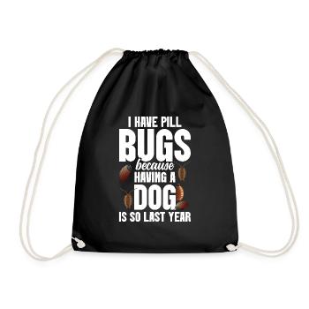 Rolly Polly Owner Insect Entomology Pill bug - Turnbeutel - Schwarz - Vorne
