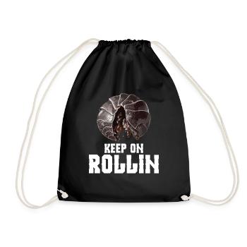 Entomologiste Keep on rollin Propriétaire d’insecte Rollie - Sac de sport léger - noir - Devant