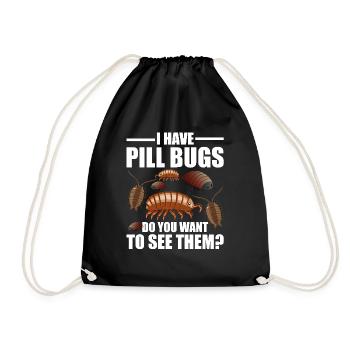 Rollie Pollie Entomologie Propriétaire Roly Poly Pill bug - Sac de sport léger - noir - Devant