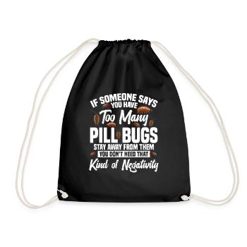 Pill Bug Owner Entomologist Isopod Rollie Polly - Turnbeutel - Schwarz - Vorne