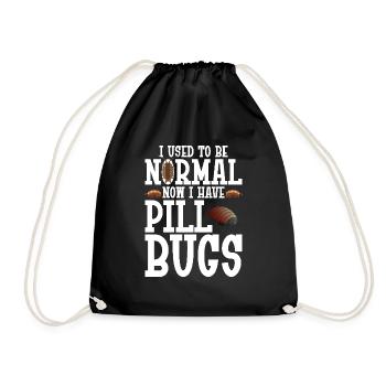 Pill Bug Owner Isopod Entomologist Pill Bugs Rolli - Drawstring Bag - black - Front