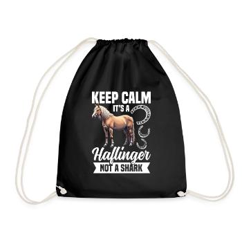 Équitation Haflinger pas un requin Cheval Maman - Sac de sport léger - noir - Devant