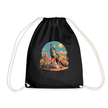 Jackals Jackal - Drawstring Bag - black - Front