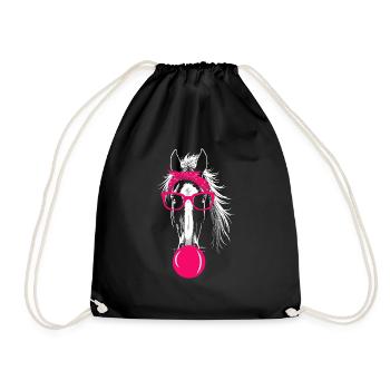 Haflinger Outfit Cheval Équitation Propriétaire de cheval - Sac de sport léger - noir - Devant