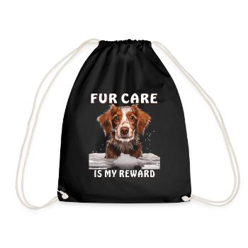 LE CHIEN POUR LES SOINS EST MA RÉCOMPENSE - Sac de sport léger - noir - Devant