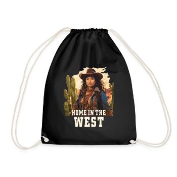 MAISON FRAU À L’OUEST - Sac de sport léger - noir - Devant