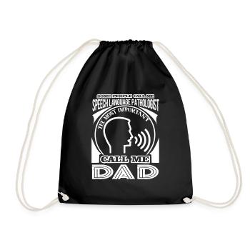 Speech Language Pathologist Dad - Drawstring Bag - black - Front