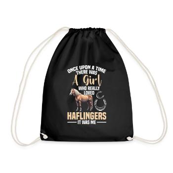 Cheval Maman Équitation Équitation Haflinger Propriétaire - Sac de sport léger - noir - Devant
