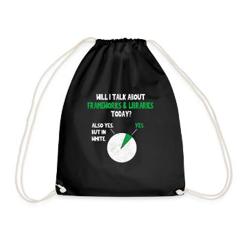 Codeur Programmeur Vais-je parler de Citation drôle Hum - Sac de sport léger - noir - Devant