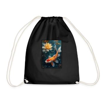 Koi Koi Carpe - Sac de sport léger - noir - Devant