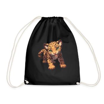 Jaguare Jaguar - Turnbeutel - Schwarz - Vorne