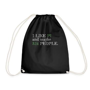J’aime pi et peut-être 3,14 personnes pi jour - Sac de sport léger - noir - Devant