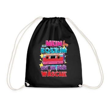 Carnival My Costume Is In The Laundry Retro - Drawstring Bag - black - Front