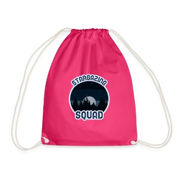 Stargazing Squad - Drawstring Bag - fuchsia - Front