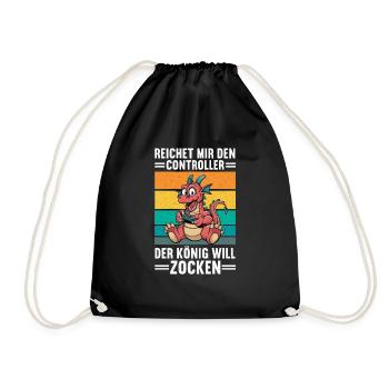 Il me tend la manette que le roi veut jouer - Sac de sport léger - noir - Devant