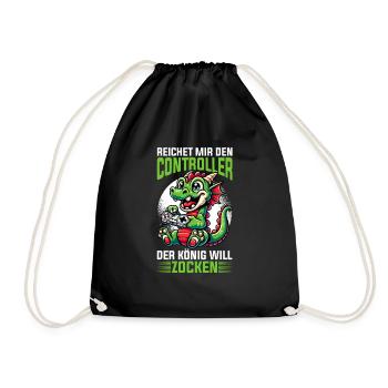 Il me tend la manette que le roi veut jouer - Sac de sport léger - noir - Devant
