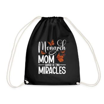 Monarch Mom Savior of tiny Miracles Butterfly - Turnbeutel - Schwarz - Vorne