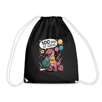 100th Day Of School 100 Day Of School Kids - Drawstring Bag - black - Front