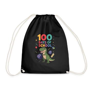 100th Day Of School 100 Day Of School Kids - Drawstring Bag - black - Front