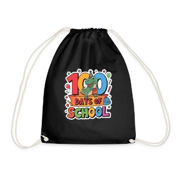 100th Day Of School 100 Day Of School Kids - Drawstring Bag - black - Front