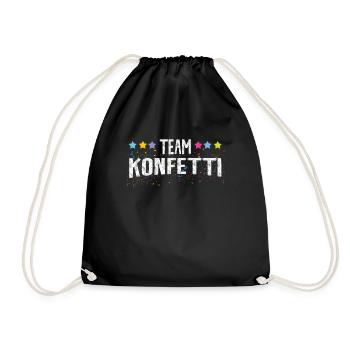 Équipe de carnaval Confettis Carnaval coloré Fun Célébrer - Sac de sport léger - noir - Devant