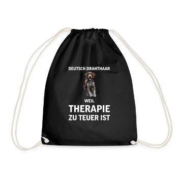 Allemand à poil dur I chien de chasse chien d’arrêt motif pour - Sac de sport léger - noir - Devant
