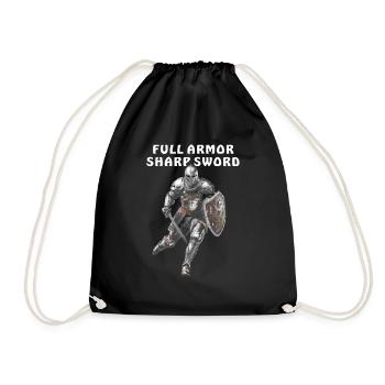 FULL ARMOR SHARP SWORD - Turnbeutel - Schwarz - Vorne