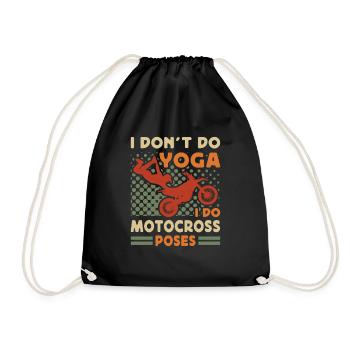 Dirt Biker Riding I Do Motocross Poses Dirt Bike - Turnbeutel - Schwarz - Vorne