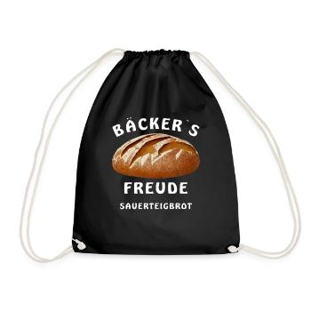 BROT BÄCKER ́S FREUDE SOURDOUGH BREAD - Drawstring Bag - black - Front
