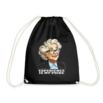 L’EXPÉRIENCE DES FEMMES ÂGÉES EST MA FIERTÉ - Sac de sport léger - noir - Devant