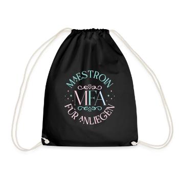 MFA Maestroin Medical Assistant - Drawstring Bag - black - Front