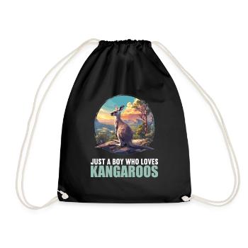 Kangaroos Kangaroo - Drawstring Bag - black - Front